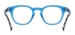 Round Vintage Spectacles - Transparent Blue