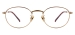 Titanium Round Eyeglasses - Gold