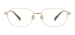 Titanium Oval Eyeglasses - Gold