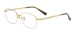 Titanium Oval Eyeglasses - Gold
