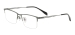 Titanium Half Rim Eyeglasses - Gray