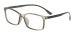 Large Rectangular Glasses - Gray