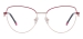 Cat Eye Metal Eyeglasses - Magenta