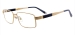Rectangular Titanium Glasses - Gold