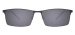 Metal Rectangle Polarized Sunglasses - Black