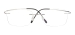 Rectangular Rimless Glasses - Silver
