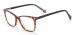 Rectangular Acetate Optical Glasses - Brown