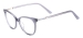 Acetate Cat Eye Glasses Frame - Gray_Transparent