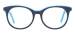 Round Kids Eyeglasses - Black Blue