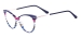 Cat Eye Colorful Glasses - Blue