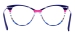 Cat Eye Colorful Glasses - Blue