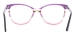 Fancy Cat Eye Glasses - Purple Pink