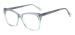 Acetate Colorful Glasses - Transparent Green