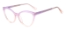 Colorful Cat Eye Glasses - Purple