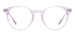 Women Large Oval Acetate Glasses - Purple