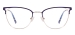 Cat Eye Stainless Steel Eyeglasses Frame