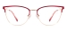 Cat Eye Stainless Steel Eyeglasses Frame