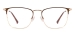 Men and Women Rectangular Eyeglasses - Brown