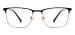 Men and Women Metal Spectacles Frame - Black
