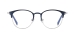 Metal Round Glasses Frame - Blue