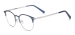 Metal Round Glasses Frame - Blue