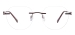 Round Rimless Spectacles