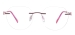 Round Rimless Spectacles