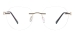 Round Rimless Spectacles