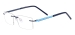 Colorful Rimless Eyeglasses - Blue