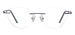 Rimless Cat Eye Glasses