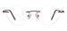 Rimless Cat Eye Glasses