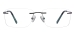 Rimless Rectangular Spectacles