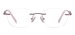 Cat Eye Rimless Frame