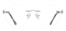 Round Rimless Spectacles