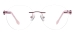 Round Rimless Spectacles