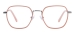 Women Square Eyeglasses - Silver Pink