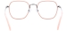 Women Square Eyeglasses - Silver Pink