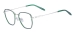 Metal Square Eyeglasses - Silver Green