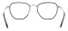 Metal Square Eyeglasses - Silver Green