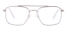 Metal Double Bridge Eyeglasses - Gold Ivory