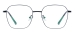 Metal Oversized Eyeglasses - Black