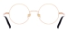 Men And Women Stainless Steel Eyeglasses - Black Gold