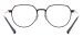 Men And Women Stainless Steel Eyeglasses - Black Gold