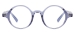 Transparent Round Eyeglasses - Transparent Blue