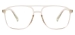 Transparent Square Eyeglasses - Transparent Brown