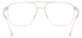 Transparent Square Eyeglasses - Transparent Brown