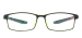 Sports Rectangular Spectacles - Black Green