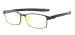 Sports Rectangular Spectacles - Black Green