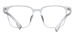 Square Oversized Spectacles - Transparent Blue