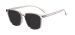 Oversized Sunglasses - Transparent Gray